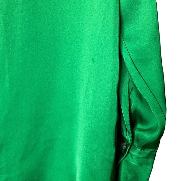 Zara Satin Effect Long Sleeve Button Up Blouse - Picture 9 of 12